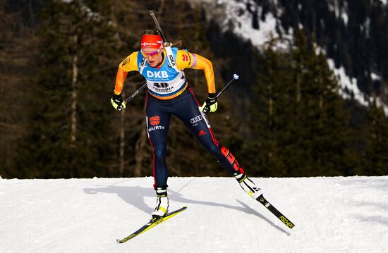Italy Biathlon Worlds Women Sprint