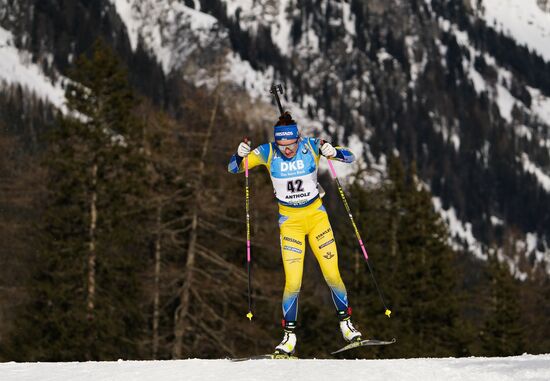 Italy Biathlon Worlds Women Sprint