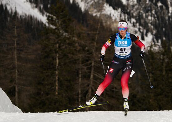Italy Biathlon Worlds Women Sprint