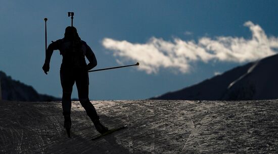 Italy Biathlon Worlds Women Sprint