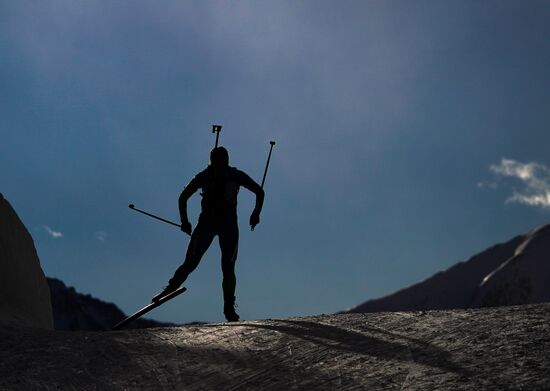 Italy Biathlon Worlds Women Sprint