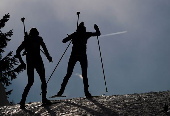 Italy Biathlon Worlds Women Sprint