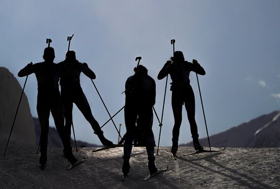 Italy Biathlon Worlds Women Sprint