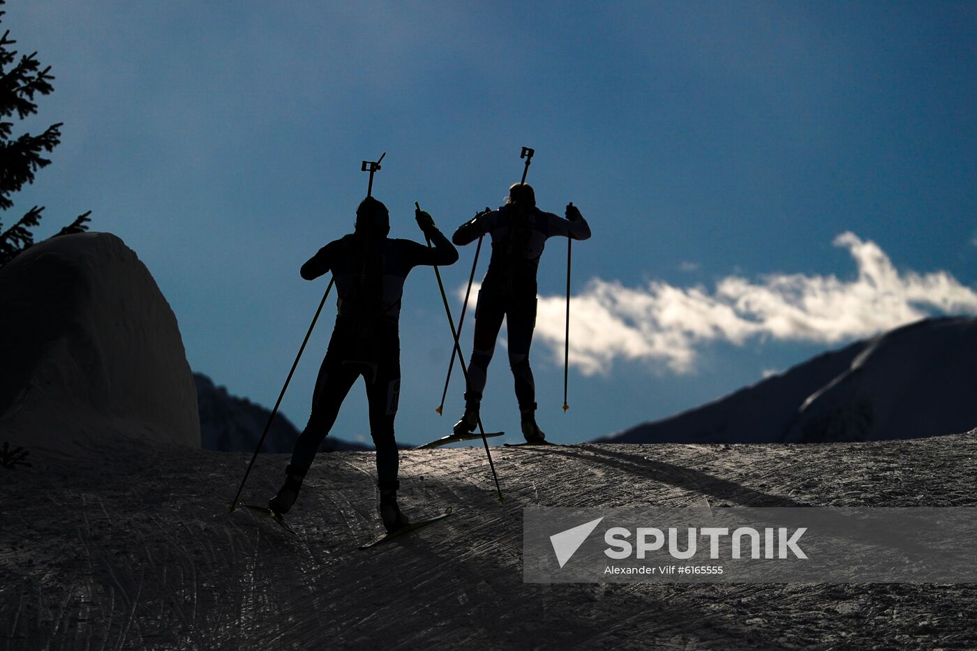 Italy Biathlon Worlds Women Sprint