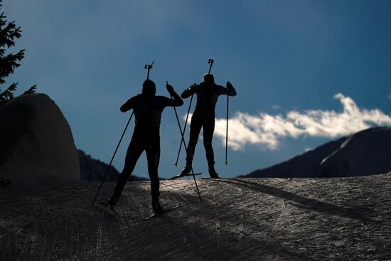 Italy Biathlon Worlds Women Sprint