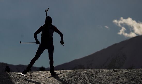 Italy Biathlon Worlds Women Sprint