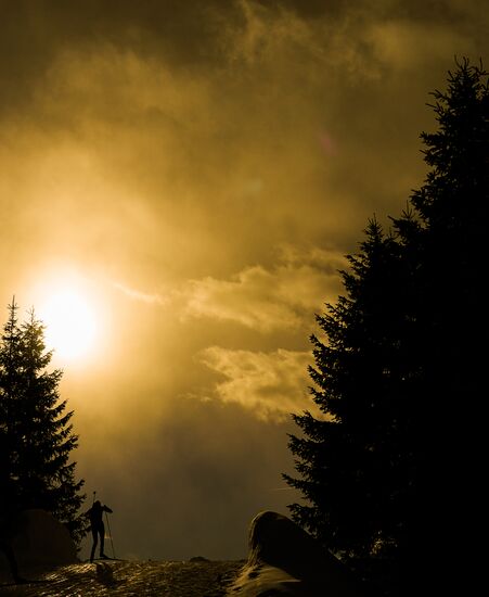 Italy Biathlon Worlds Women Sprint
