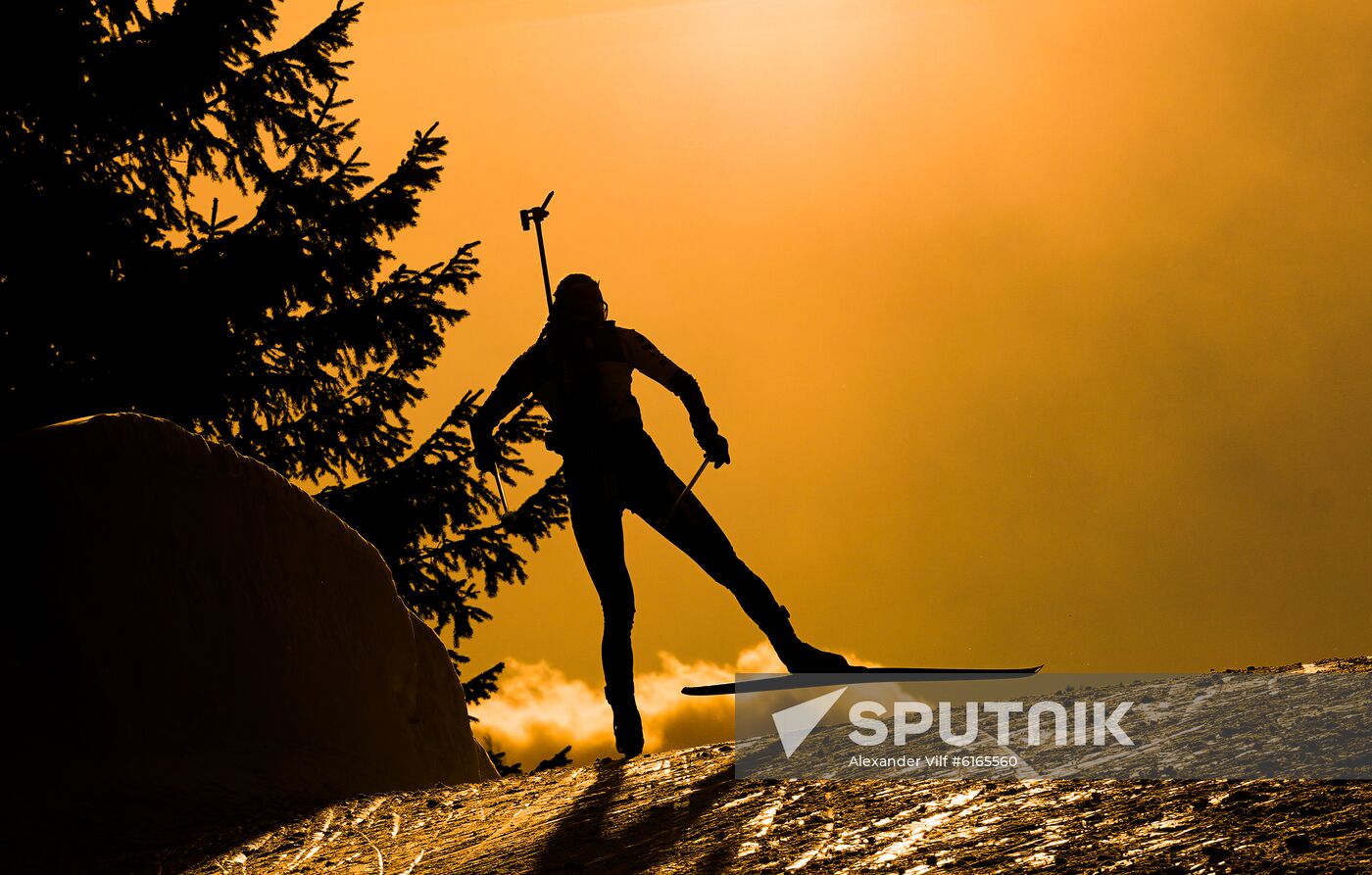Italy Biathlon Worlds Women Sprint