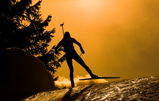 Italy Biathlon Worlds Women Sprint