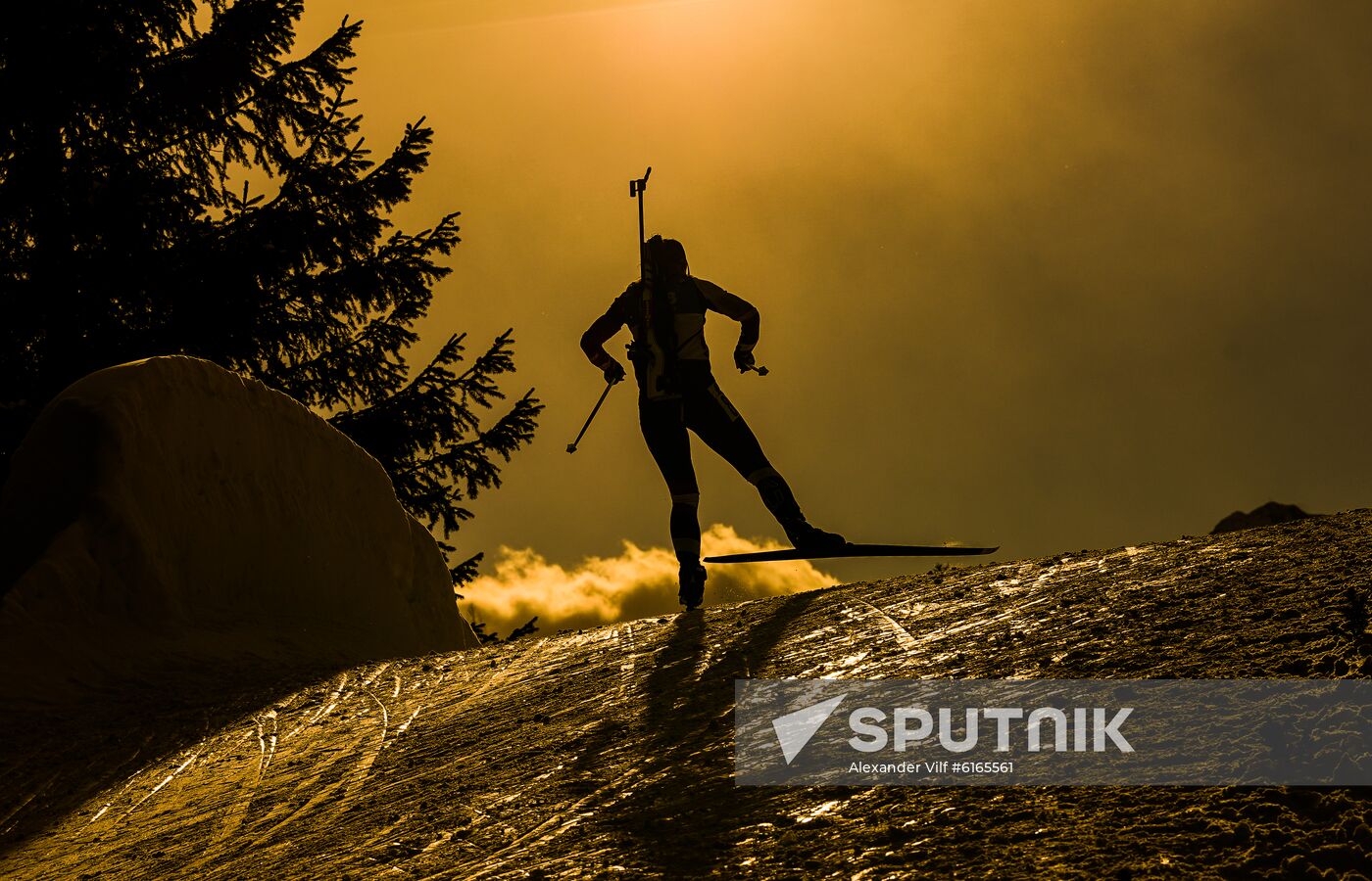 Italy Biathlon Worlds Women Sprint