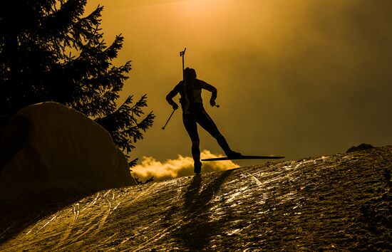 Italy Biathlon Worlds Women Sprint