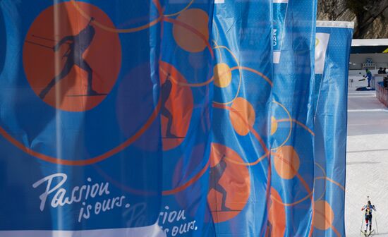 Italy Biathlon Worlds Women Sprint