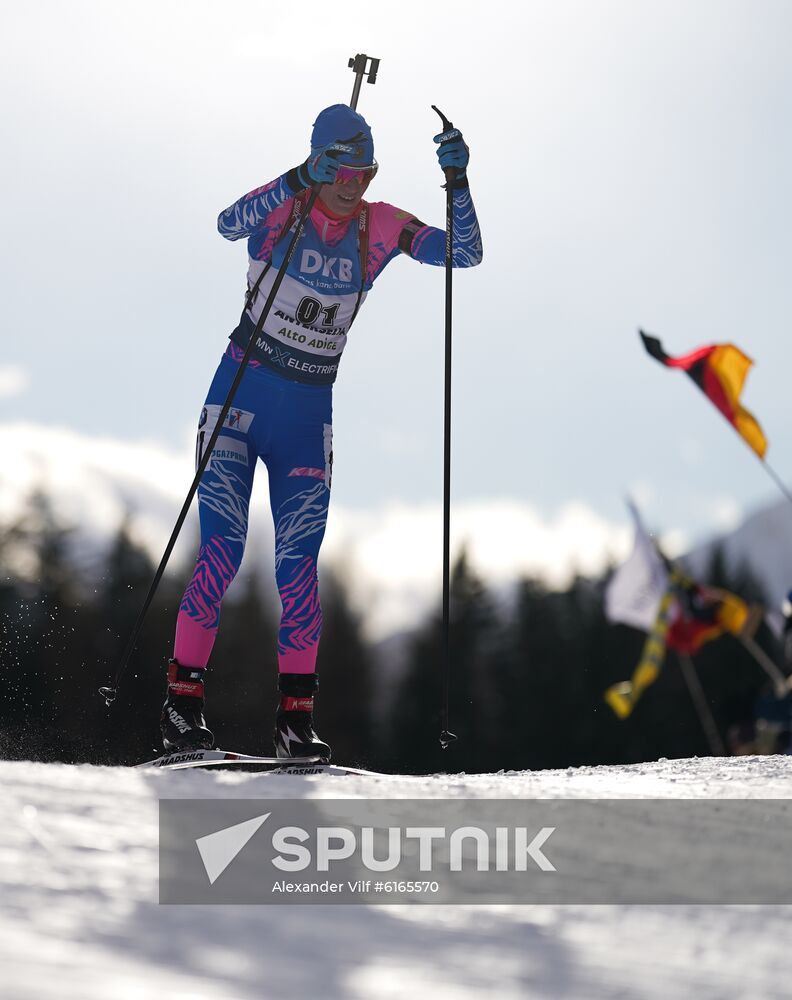 Italy Biathlon Worlds Women Sprint