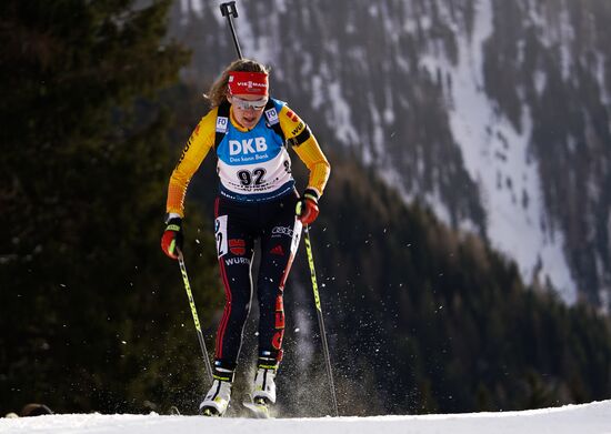 Italy Biathlon Worlds Women Sprint