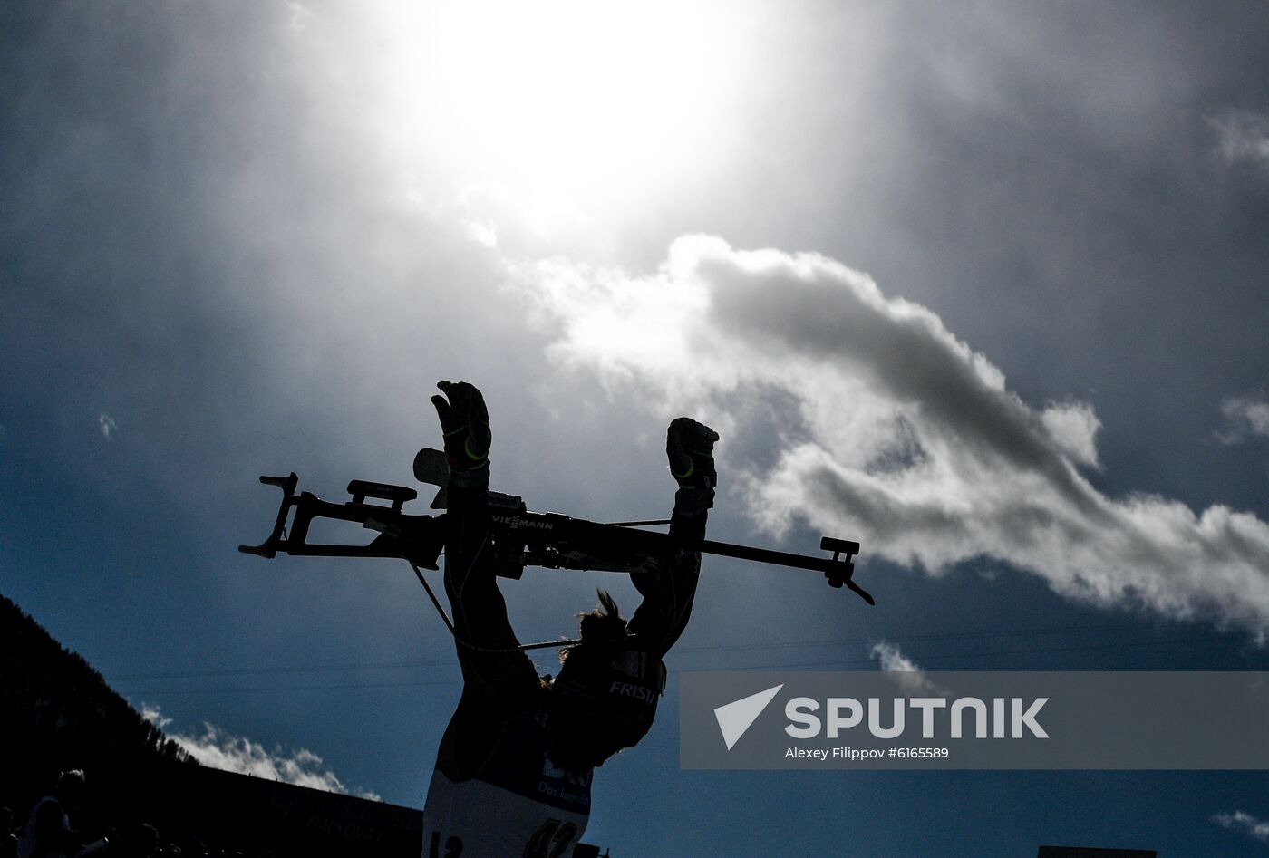 Italy Biathlon Worlds Women Sprint