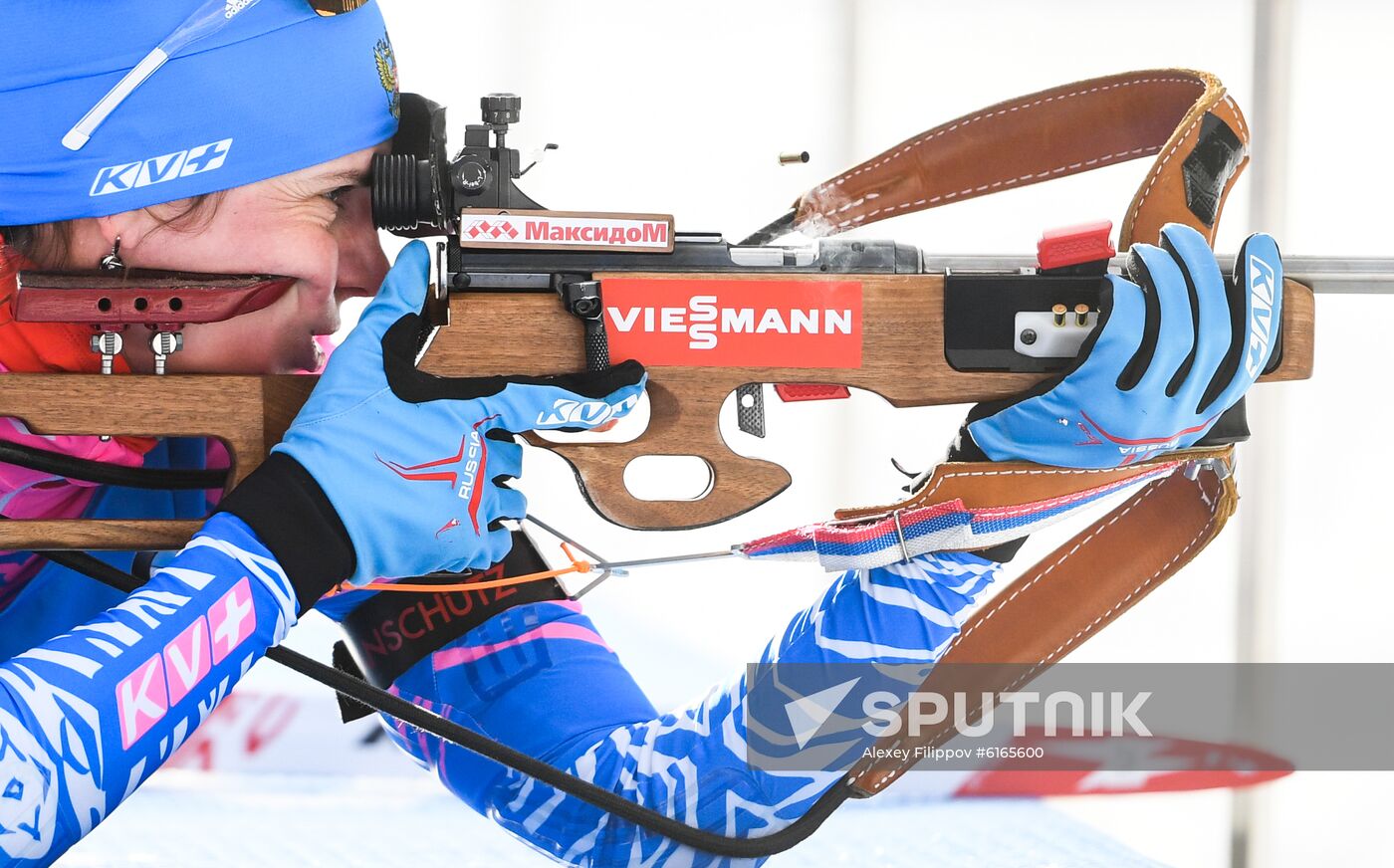 Italy Biathlon Worlds Women Sprint