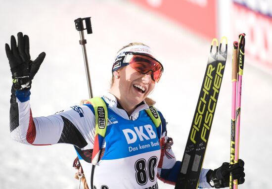 Italy Biathlon Worlds Women Sprint