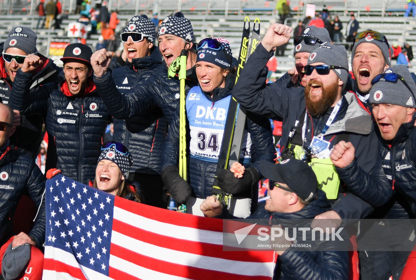 Italy Biathlon Worlds Women Sprint