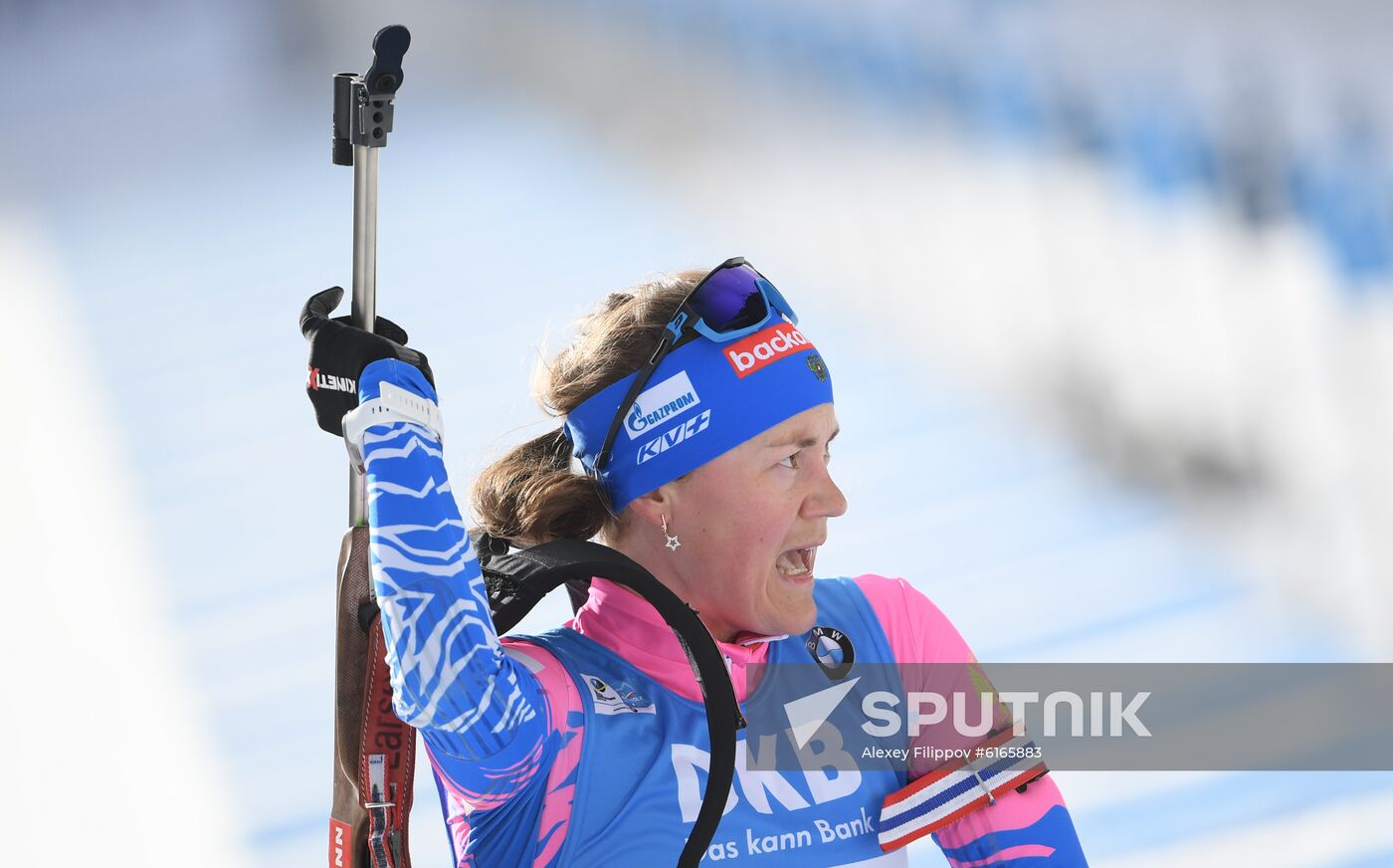 Italy Biathlon Worlds Women Sprint
