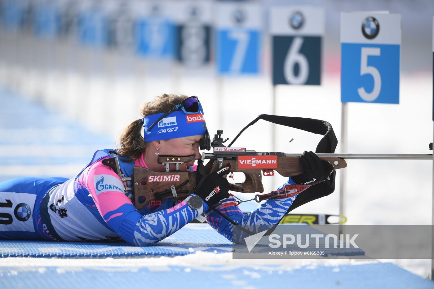Italy Biathlon Worlds Women Sprint
