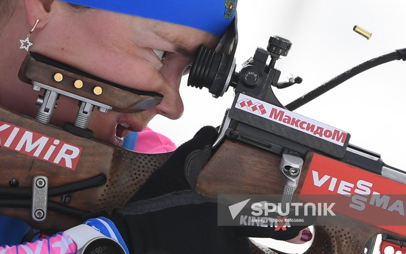 Italy Biathlon Worlds Women Sprint