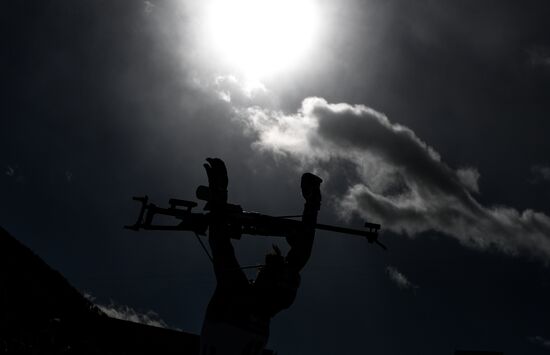 Italy Biathlon Worlds Women Sprint