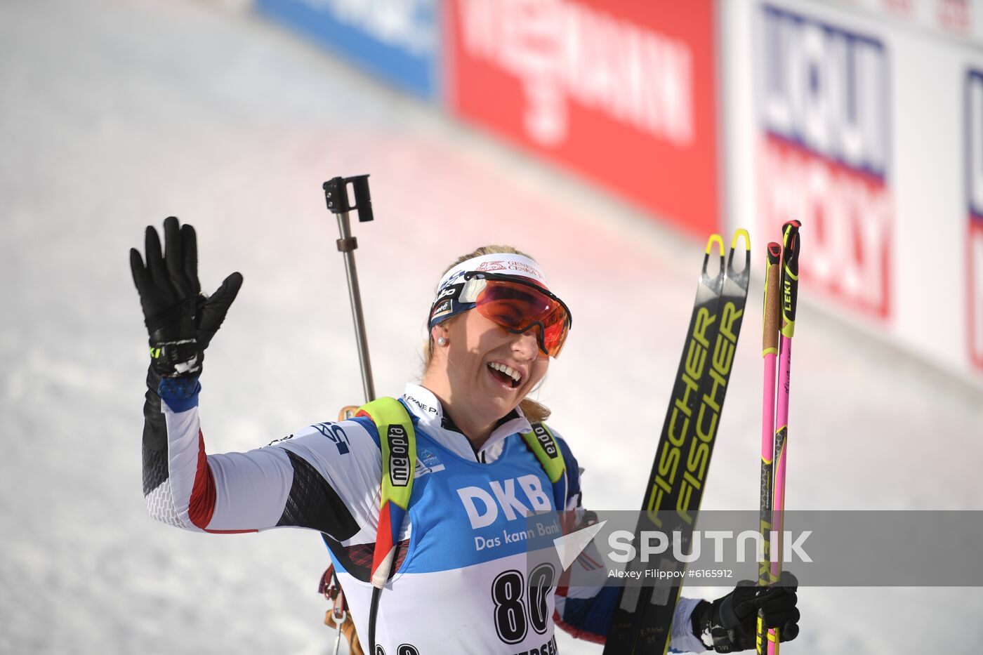 Italy Biathlon Worlds Women Sprint