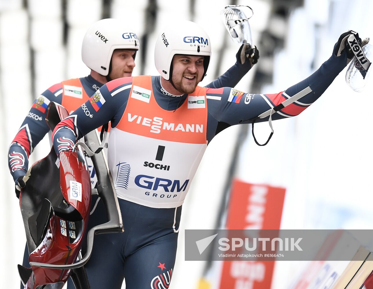 Russia Luge Worlds Doubles