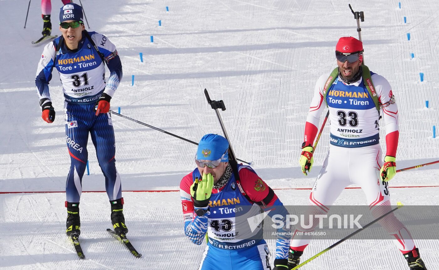 Italy Biathlon Worlds Men Sprint