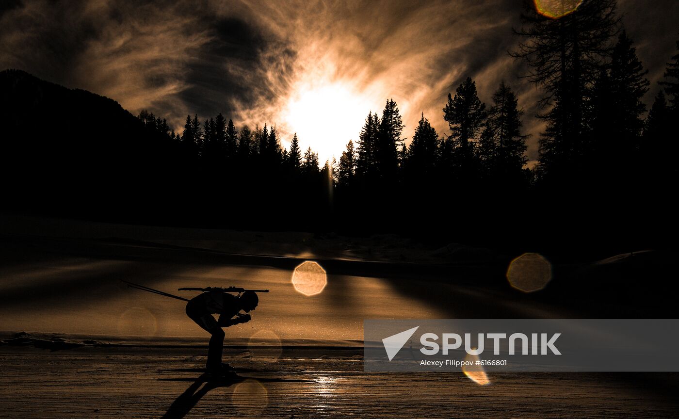 Italy Biathlon Worlds Men Sprint