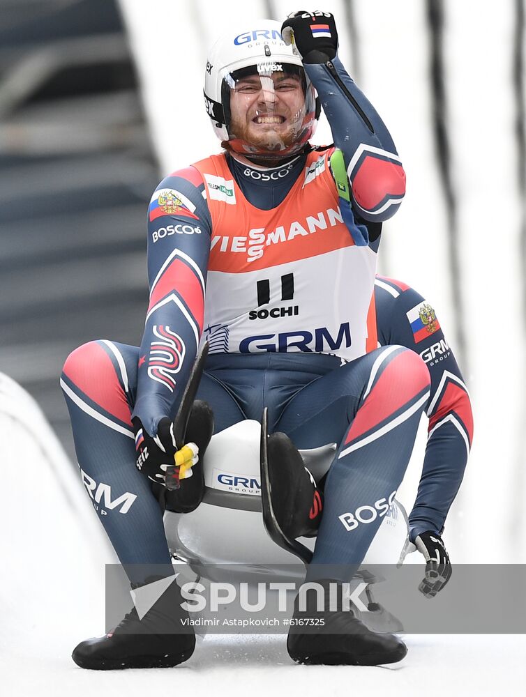 Russia Luge Worlds Doubles