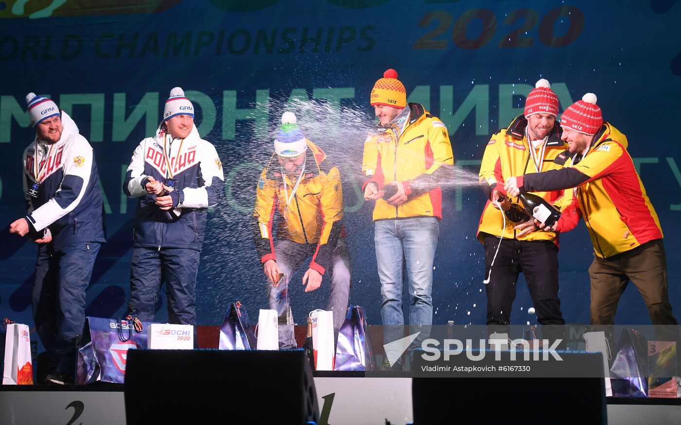 Russia Luge Worlds Doubles