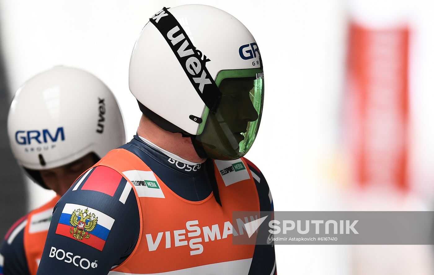 Russia Luge Worlds Doubles