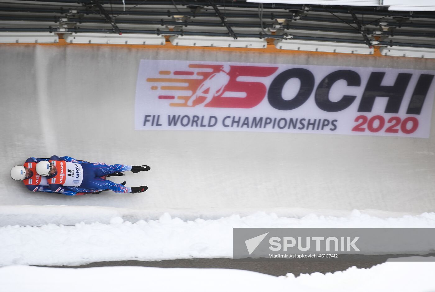 Russia Luge Worlds Doubles