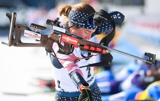 Italy Biathlon Worlds Women Pursuit