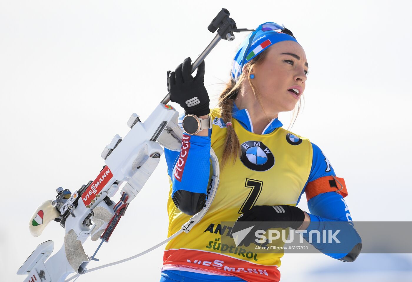 Italy Biathlon Worlds Women Pursuit