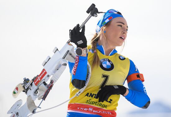Italy Biathlon Worlds Women Pursuit
