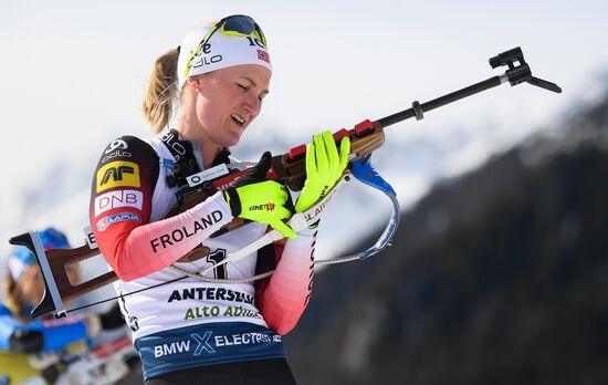 Italy Biathlon Worlds Women Pursuit