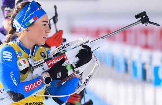Italy Biathlon Worlds Women Pursuit