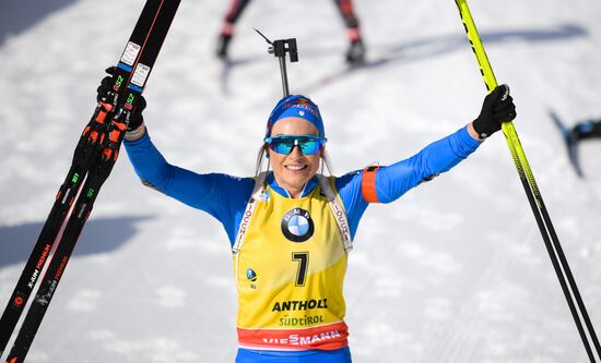 Italy Biathlon Worlds Women Pursuit