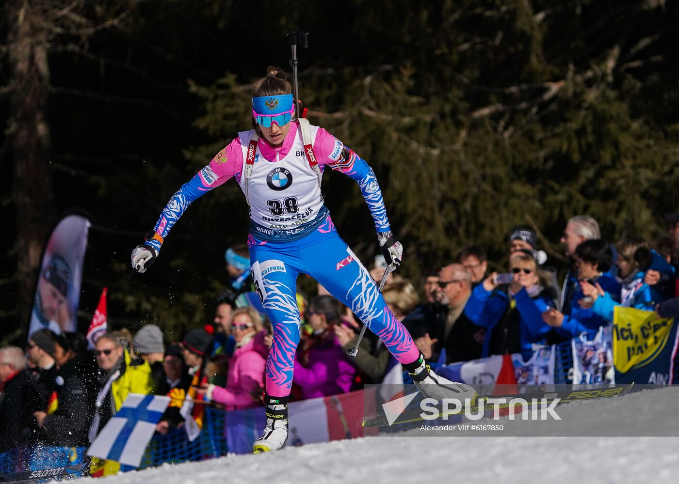 Italy Biathlon Worlds Women Pursuit