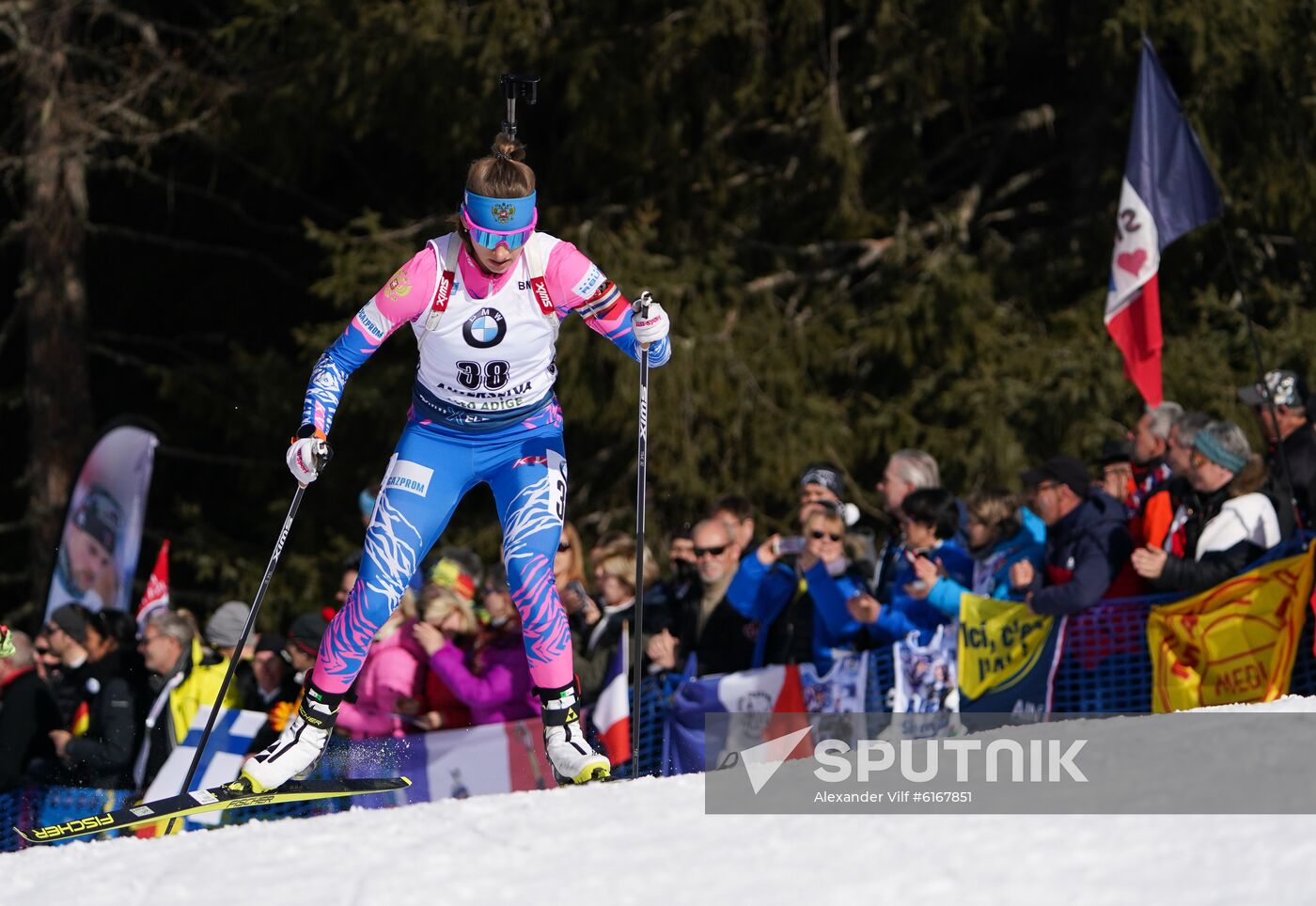 Italy Biathlon Worlds Women Pursuit