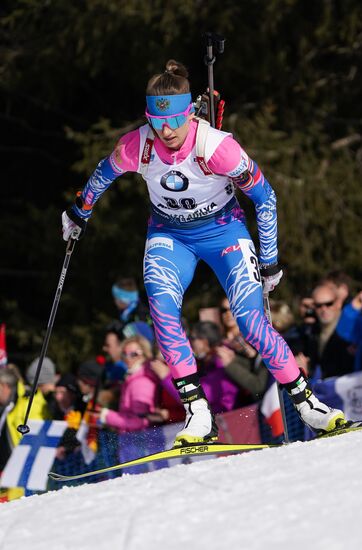 Italy Biathlon Worlds Women Pursuit