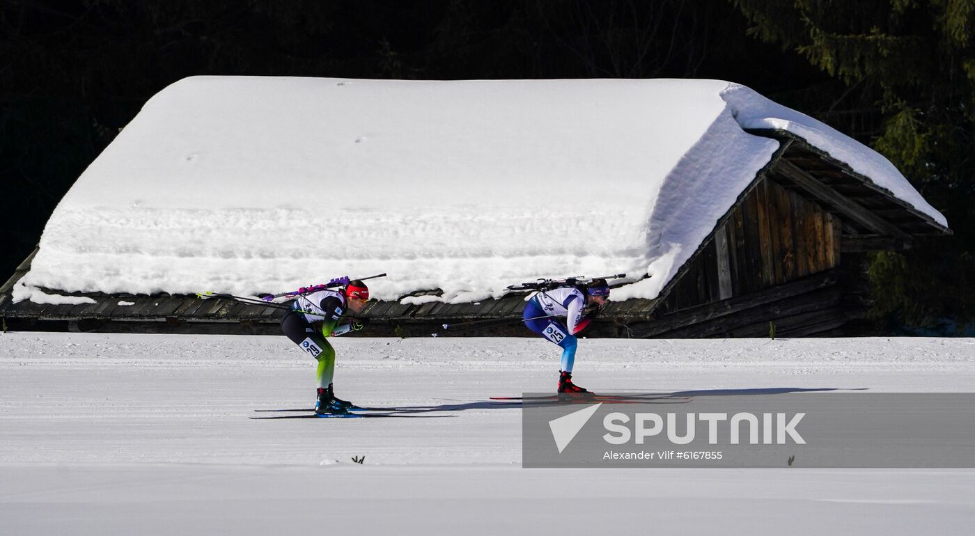 Italy Biathlon Worlds Women Pursuit