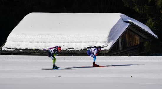 Italy Biathlon Worlds Women Pursuit