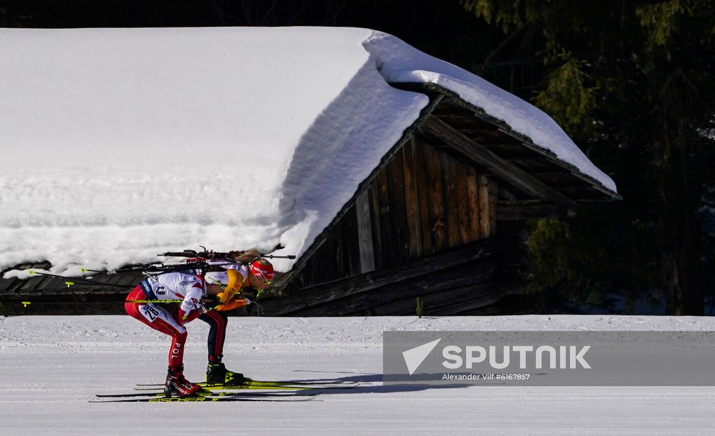 Italy Biathlon Worlds Women Pursuit