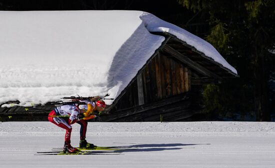 Italy Biathlon Worlds Women Pursuit