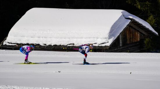 Italy Biathlon Worlds Women Pursuit