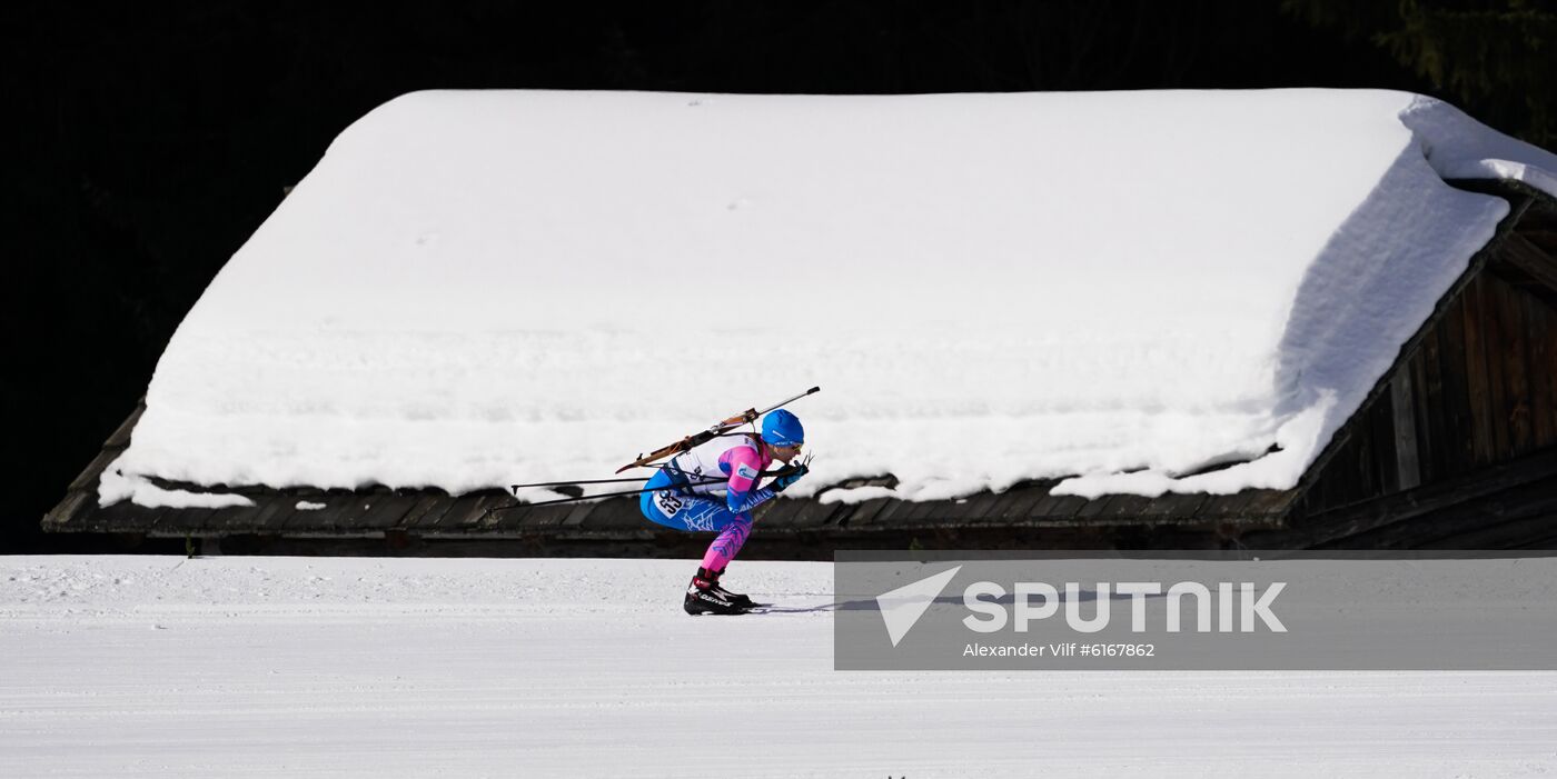 Italy Biathlon Worlds Women Pursuit