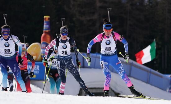 Italy Biathlon Worlds Women Pursuit